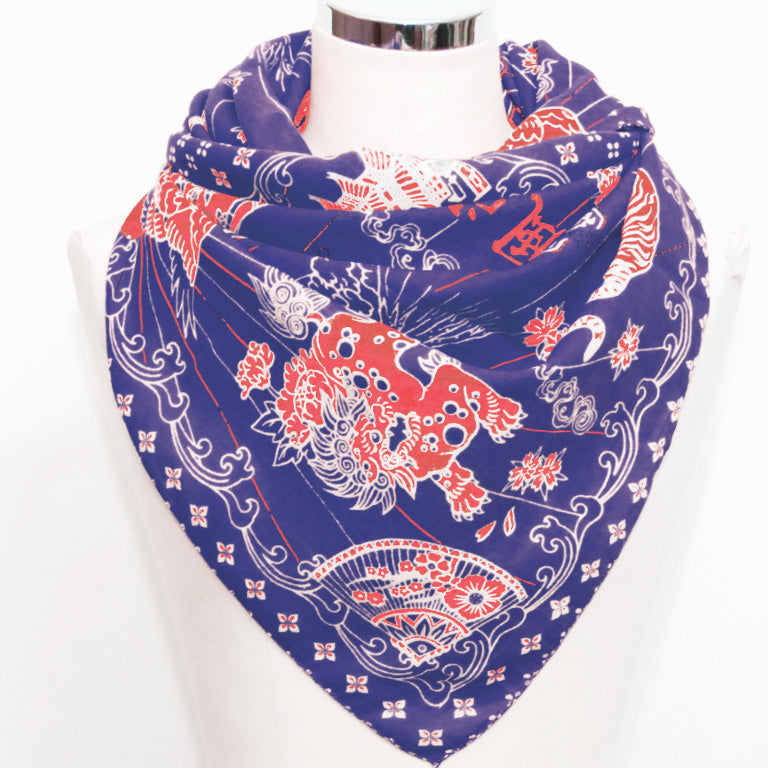 Tokyo Scarf Iron Blue