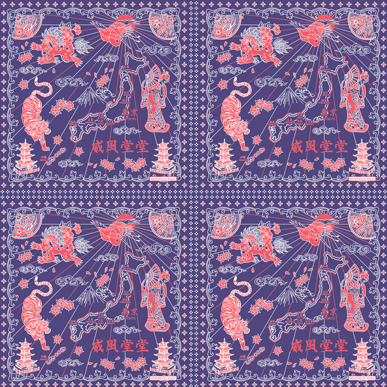 Tokyo Scarf Iron Blue