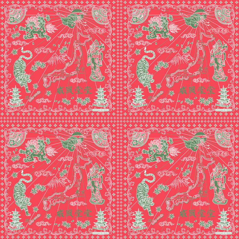 Tokyo Scarf Rouge
