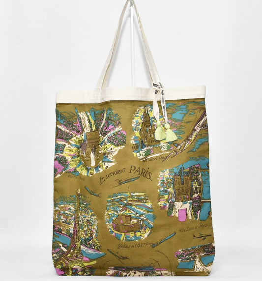 バンダナ・エコバッグBig ・Paris/gold