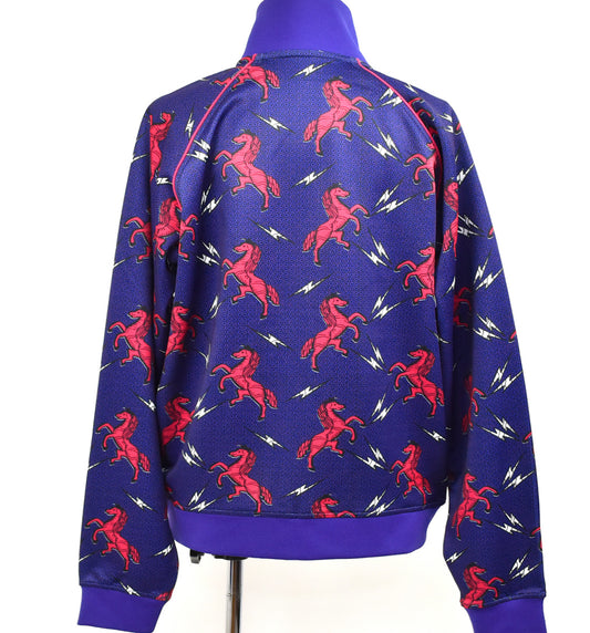 African Print Track Jacket-Crazy Horse/PPL / BTJ1