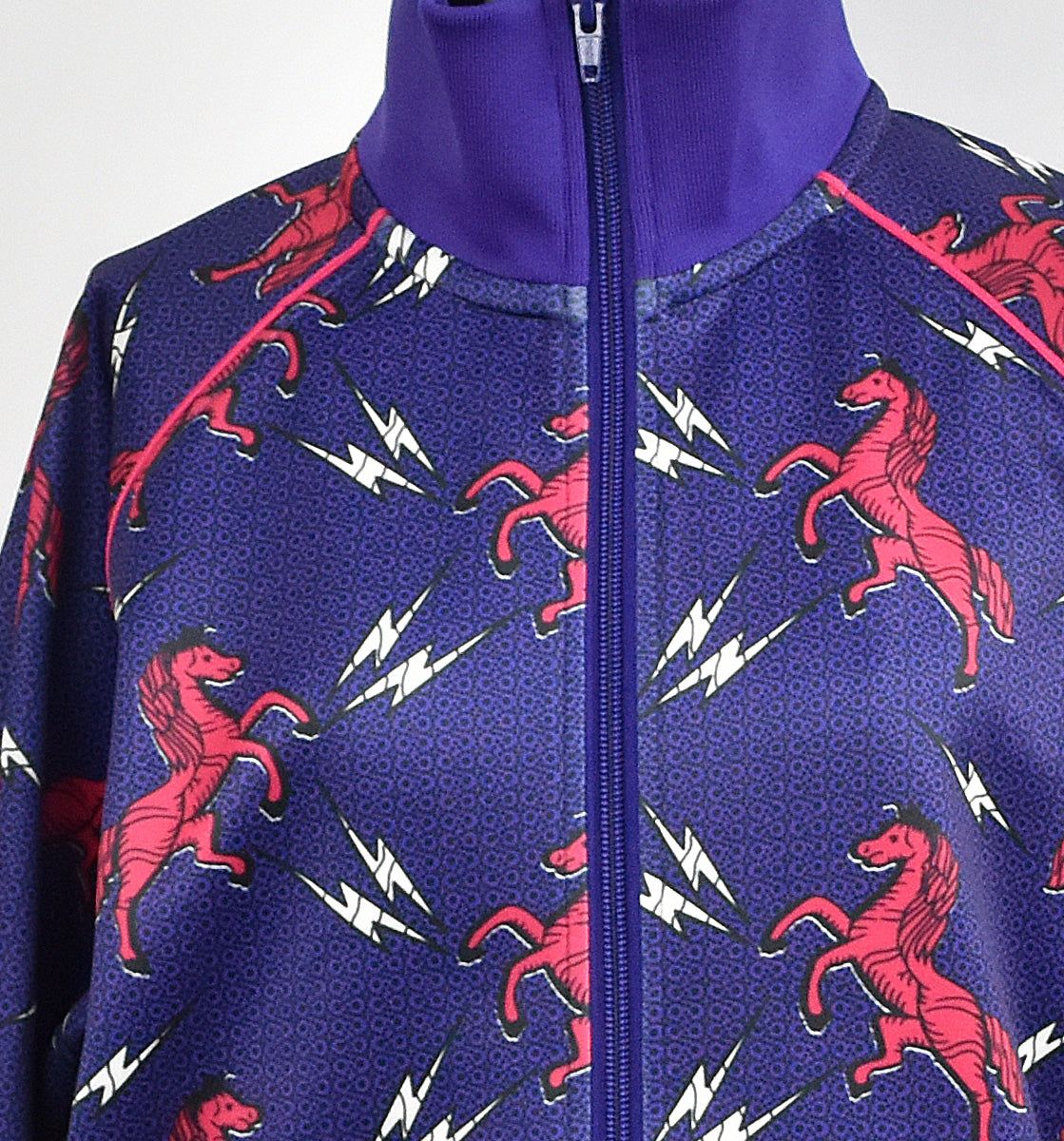 African Print Track Jacket-Crazy Horse/PPL / BTJ1
