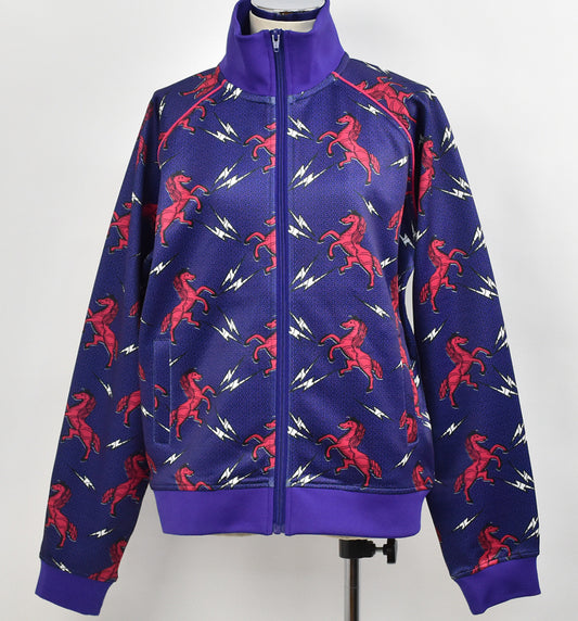 African Print Track Jacket-Crazy Horse/PPL / BTJ1