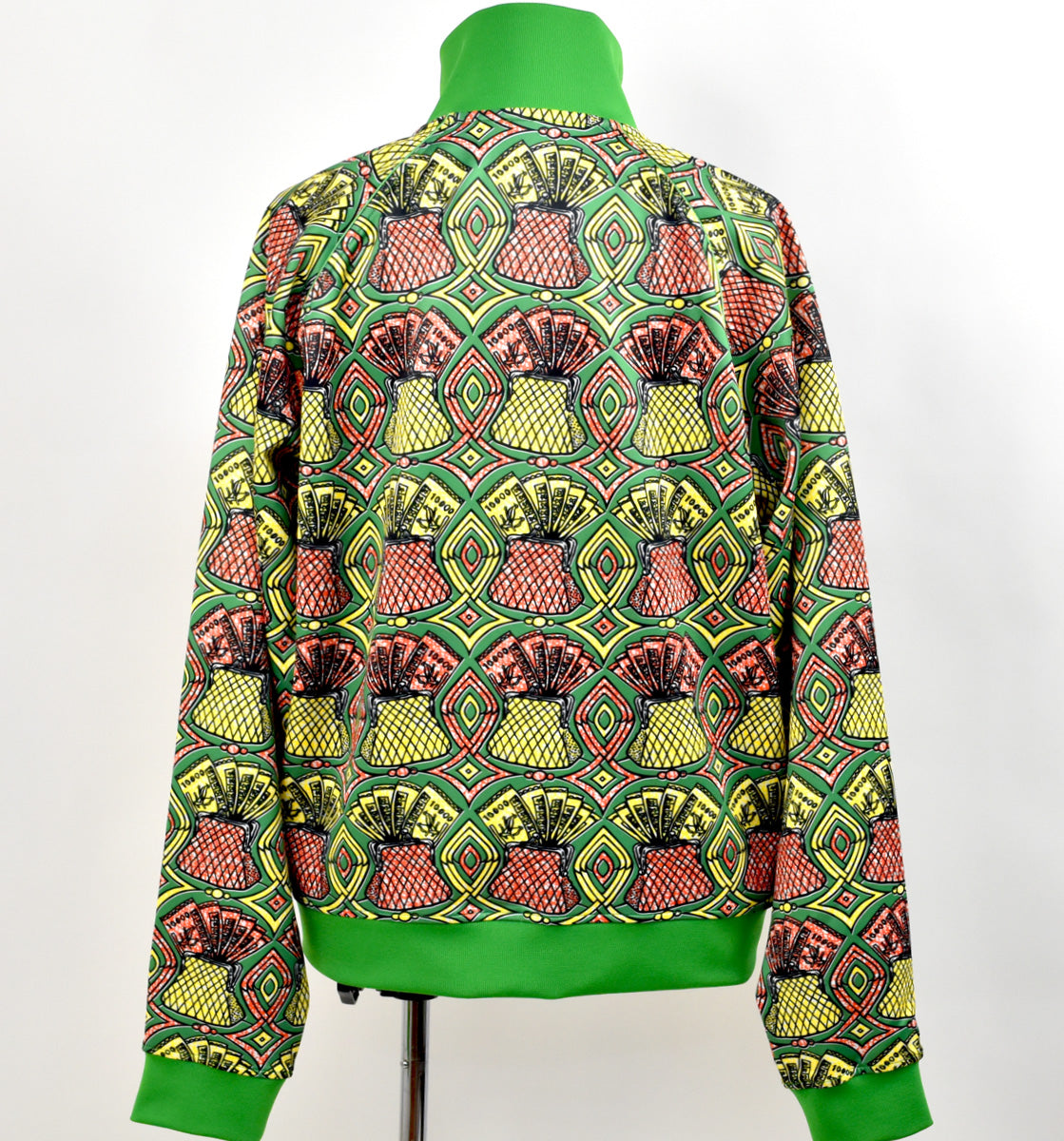 African Print Track Jacket-Dollar