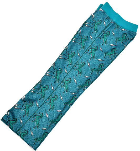 African Print Track Pants-Crazy Horse/Tuq