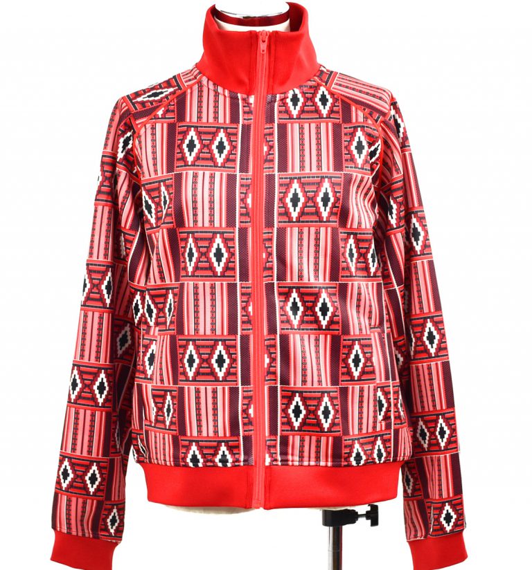 African Print Track Jacket-Weaving