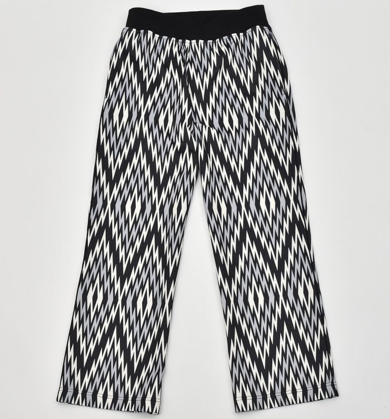 African Print Track Pants-Iceberg