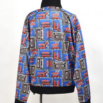 African Print Track Jacket-Casette Tape