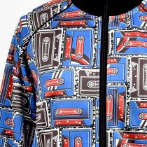 African Print Track Jacket-Casette Tape