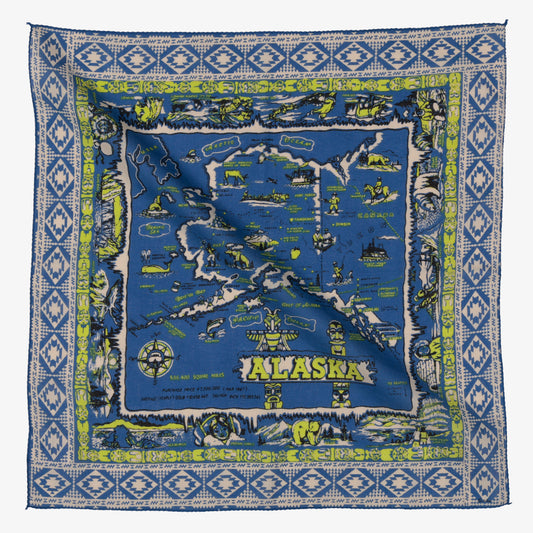 Alaska3 マップバンダナ Blue / BBB1312-Alaska3-c2