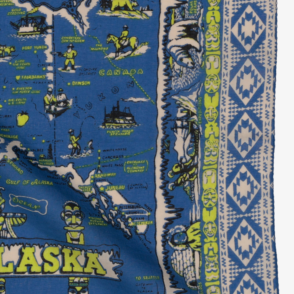 Alaska3 スモールスカーフ Blue / BBB2139-64-Alaska3-c2