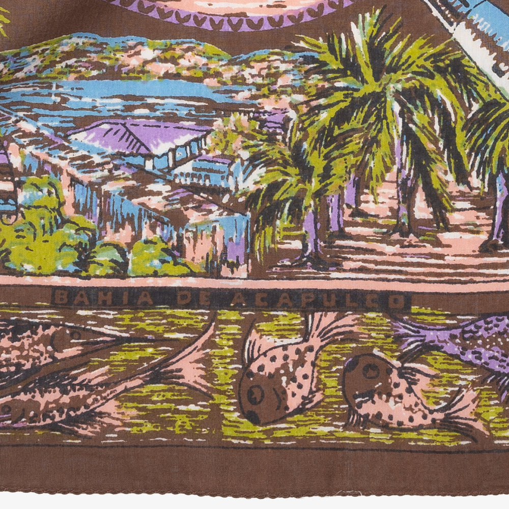 Acapulco スモールスカーフ Brown / BBB2139-64-Acapulco-c1