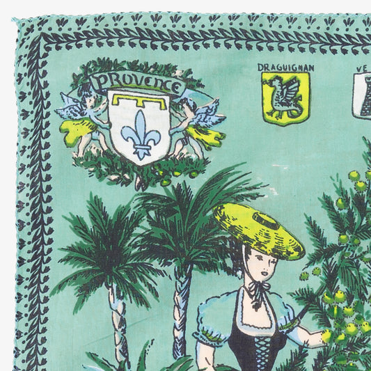 Côte d'azur マップバンダナ Mint / BBB1312-Cotedazur-c2