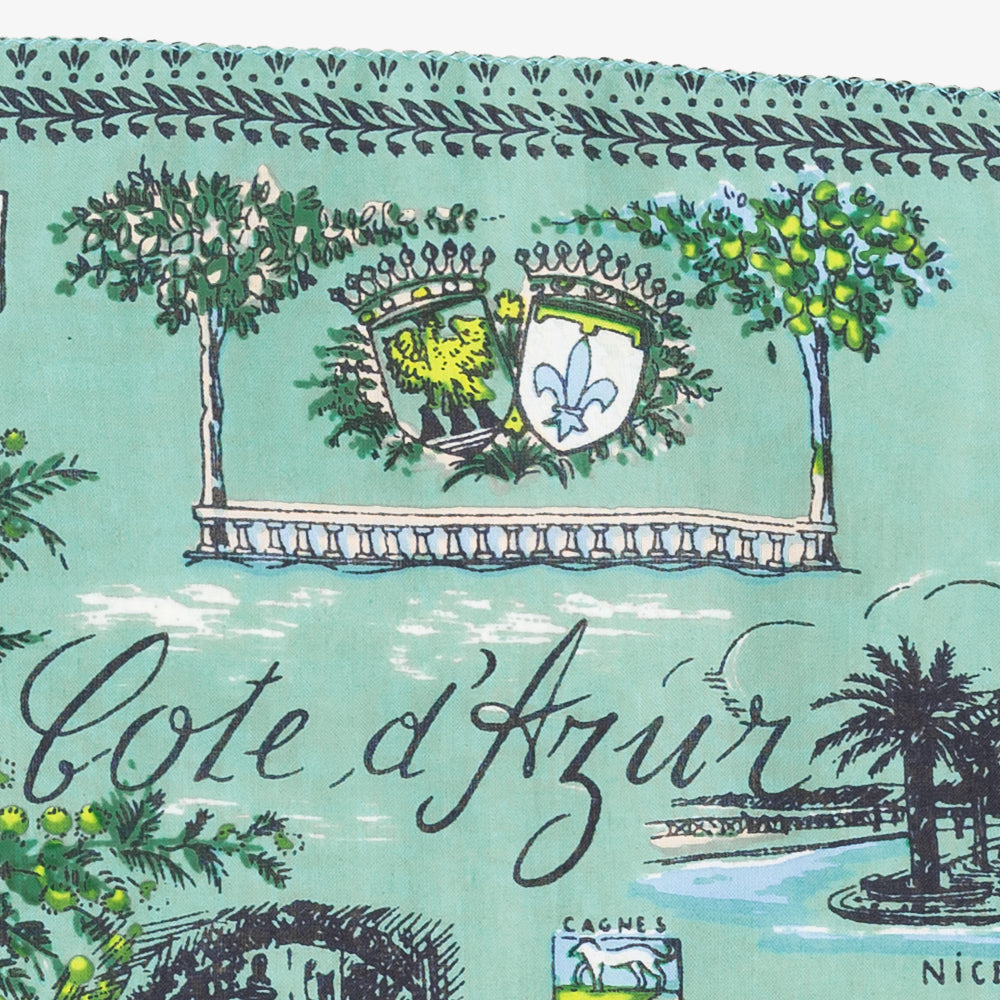 Côte d'azur マップバンダナ Mint / BBB1312-Cotedazur-c2