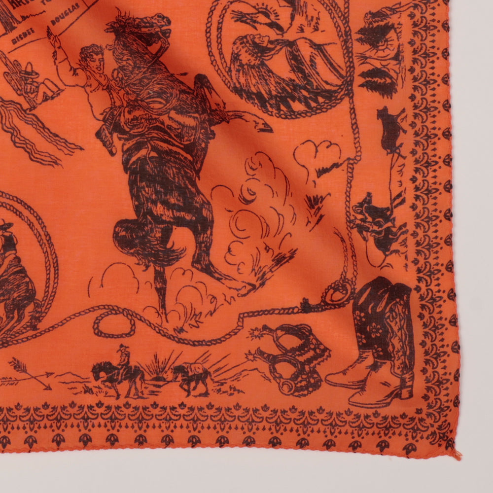 Mid West マップバンダナ Tangerine / BBB1312-Midwest-c1