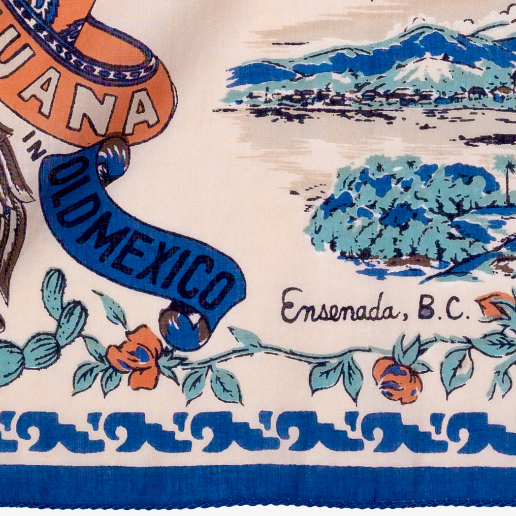 Tijuana 2 Map Print Bandana Blue / BBB1312 Tijuana2-c1