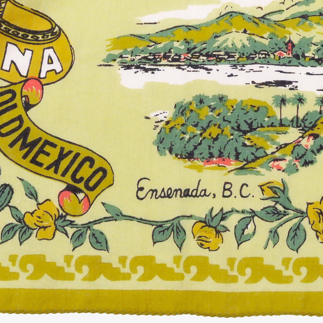 Tijuana 2 Map Print Bandana Yellow / BBB1312 Tijuana2-c2