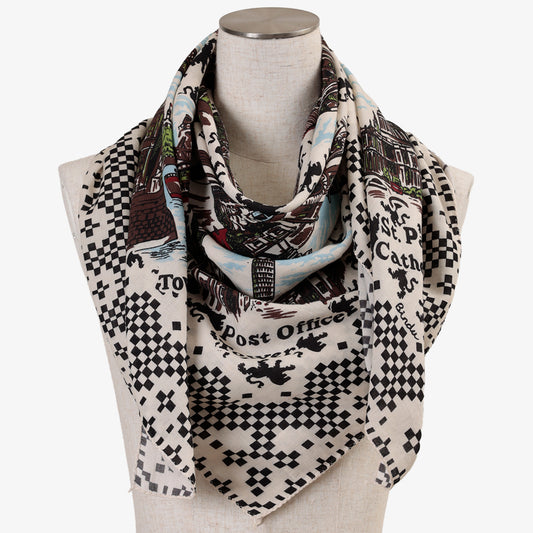 London Cotton Viyella Scarf Natural / BBB1313Viyella-London-c1