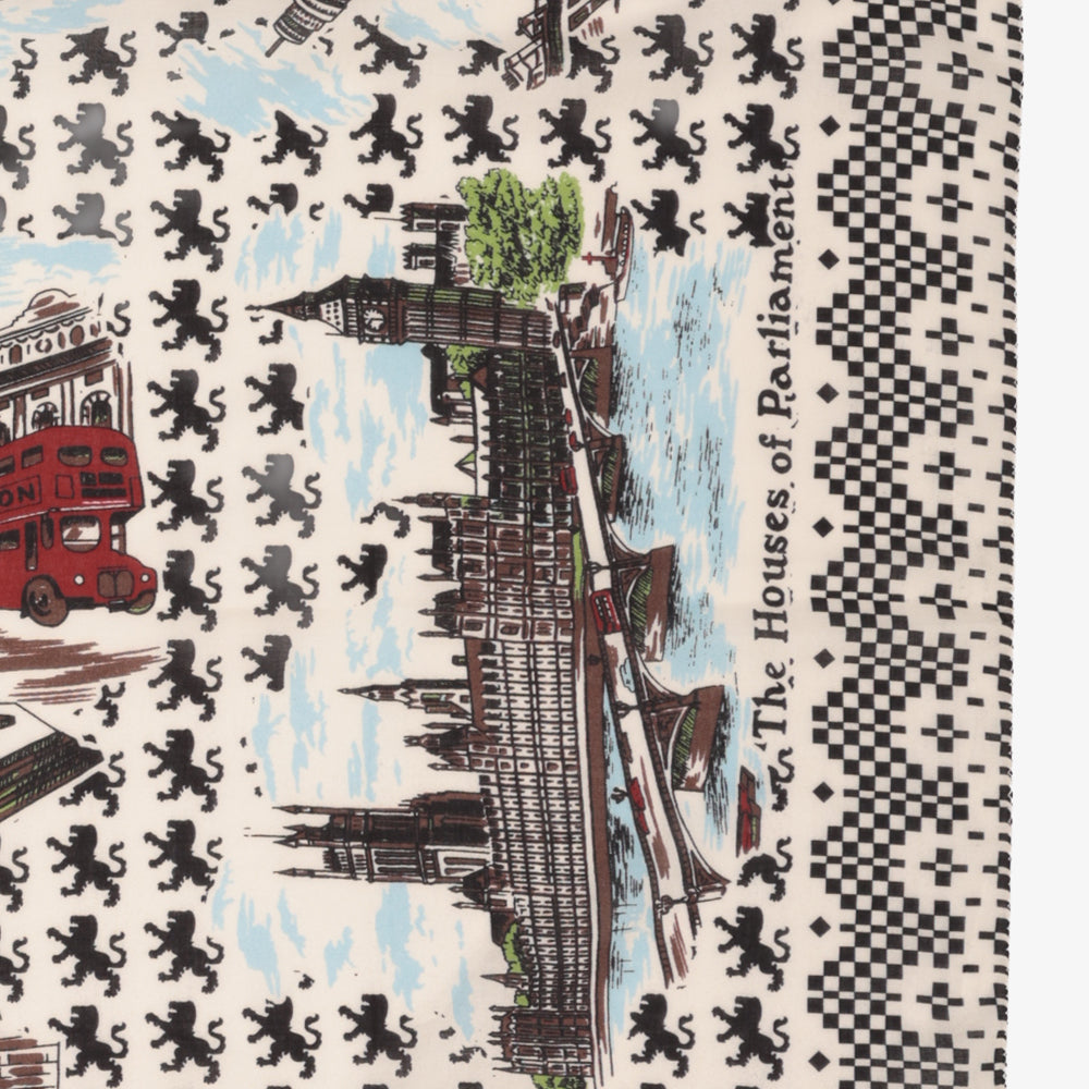 London Cotton Viyella Scarf Natural / BBB1313Viyella-London-c1