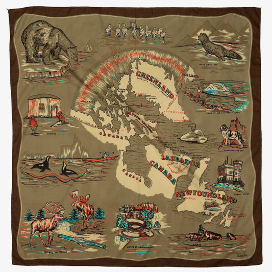 Greenland スカーフ Olive / BBB1313-Greenland-c1
