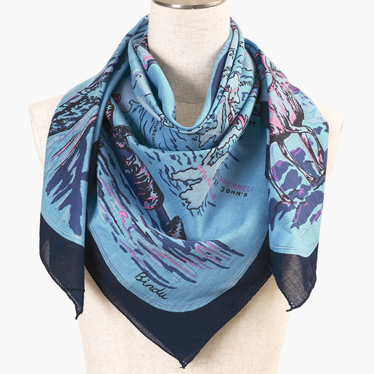 Greenland スカーフ Blue / BBB1313-Greenland-c2