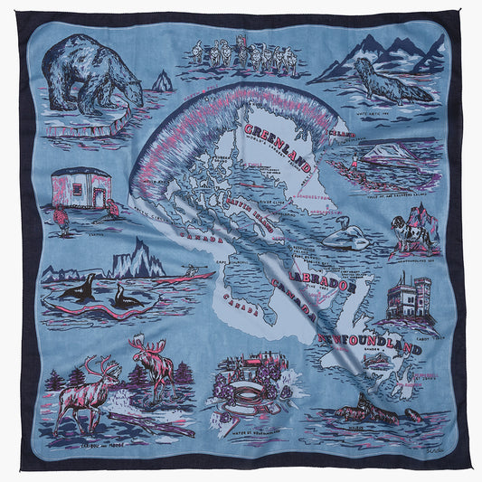 Greenland スカーフ Blue / BBB1313-Greenland-c2