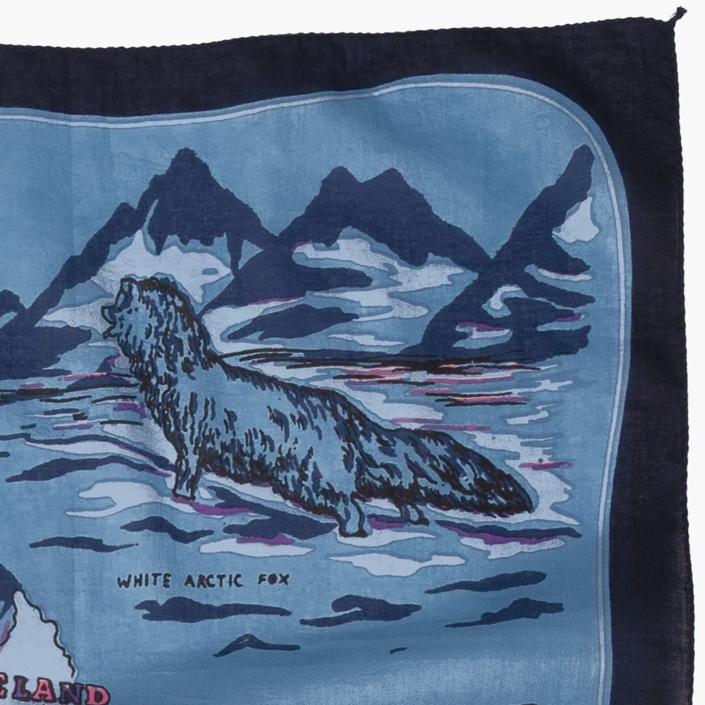 Greenland スカーフ Blue / BBB1313-Greenland-c2