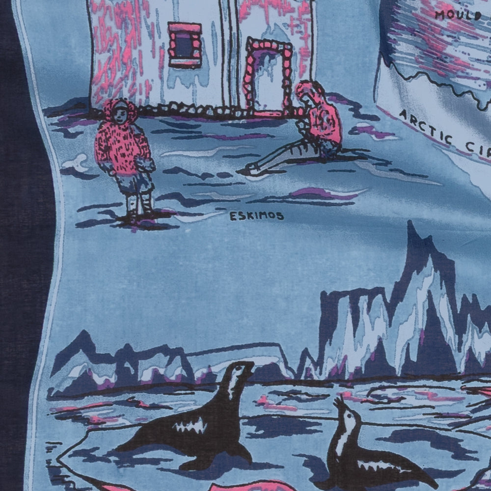 Greenland スカーフ Blue / BBB1313-Greenland-c2