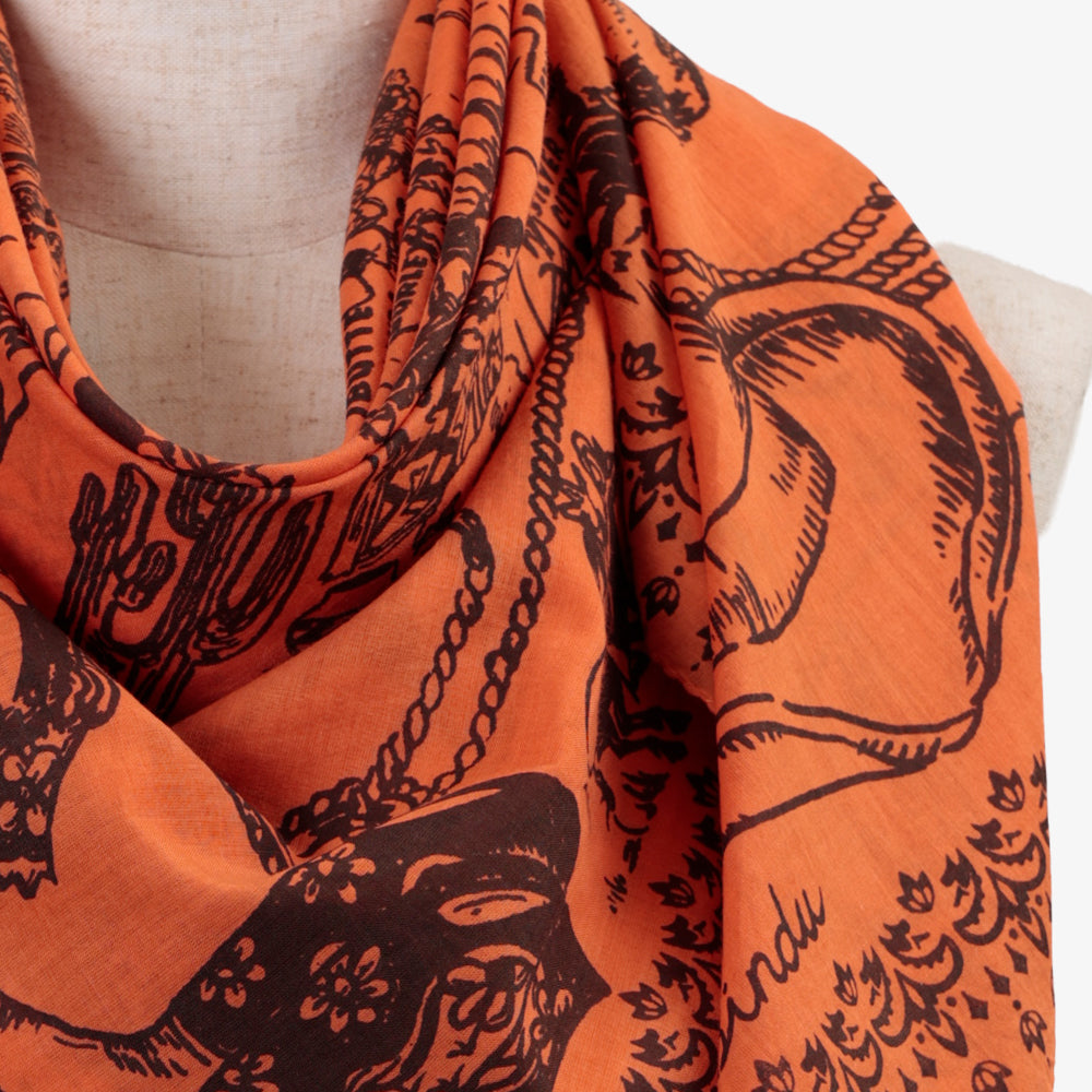 Mid West スカーフ Tangerine / BBB1313-Midwest-c1