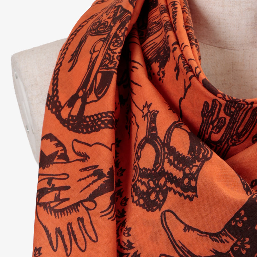 Mid West スカーフ Tangerine / BBB1313-Midwest-c1