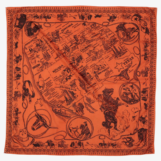 Mid West スカーフ Tangerine / BBB1313-Midwest-c1