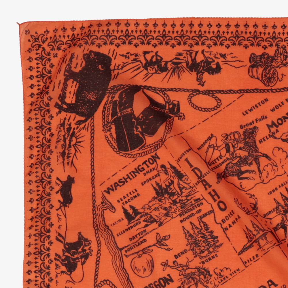 Mid West スカーフ Tangerine / BBB1313-Midwest-c1