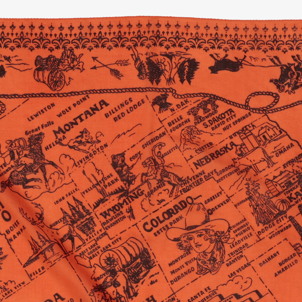Mid West スカーフ Tangerine / BBB1313-Midwest-c1