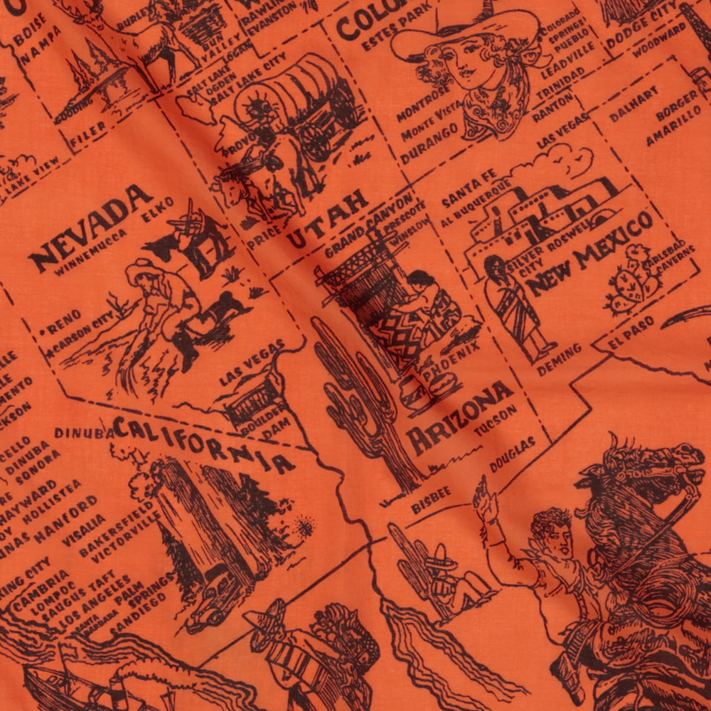 Mid West スカーフ Tangerine / BBB1313-Midwest-c1