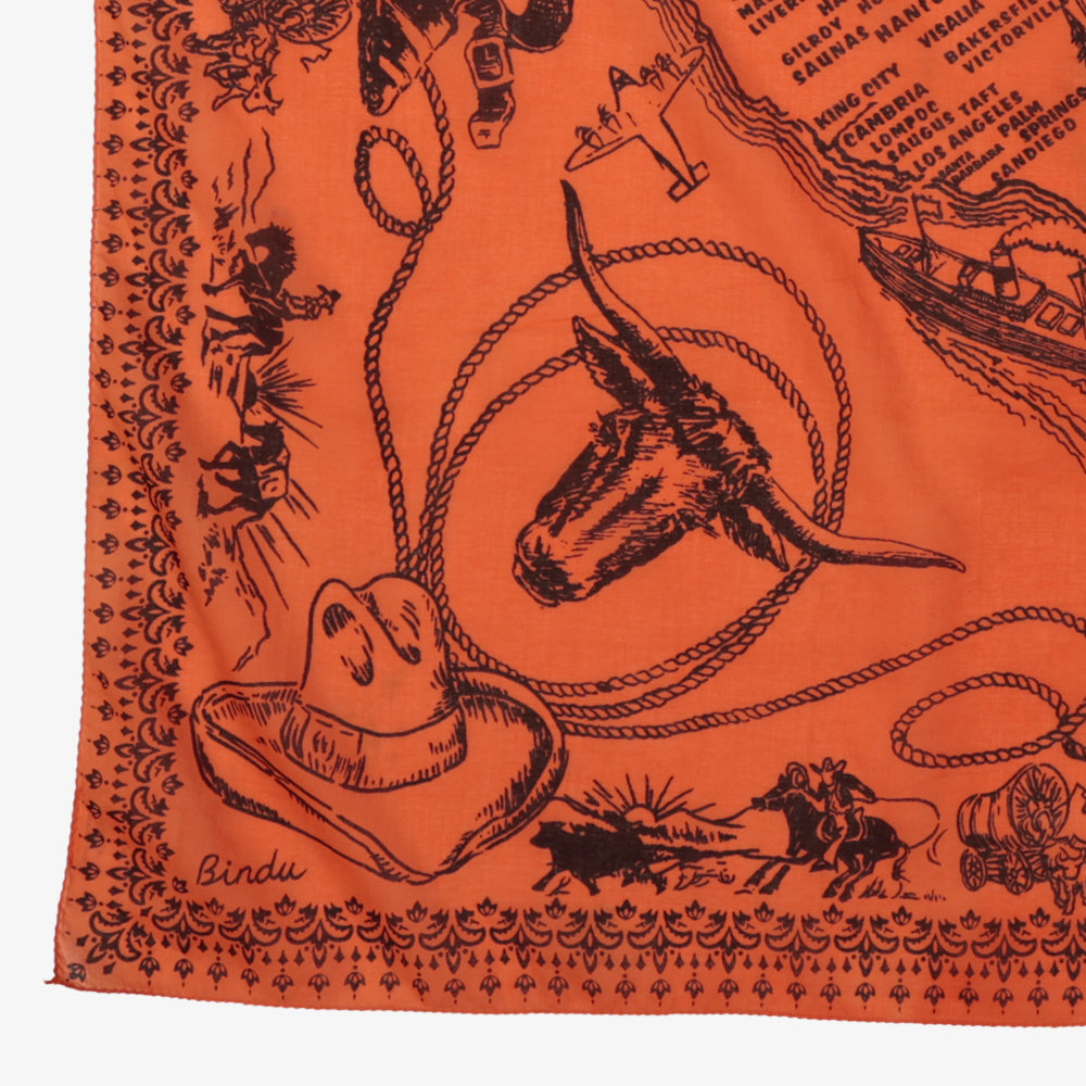 Mid West スカーフ Tangerine / BBB1313-Midwest-c1