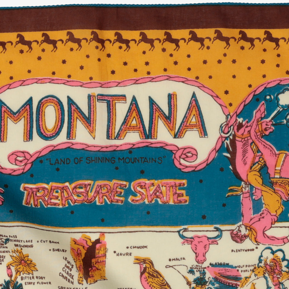 Montana マップバンダナ Yellow / BBB1312-Montana-c1