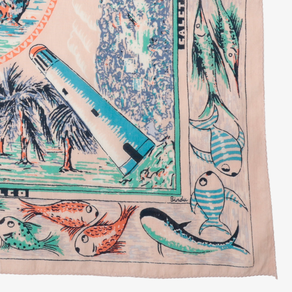 Acapulco スモールスカーフ Natural / BBB2139-64-Acapulco-c2
