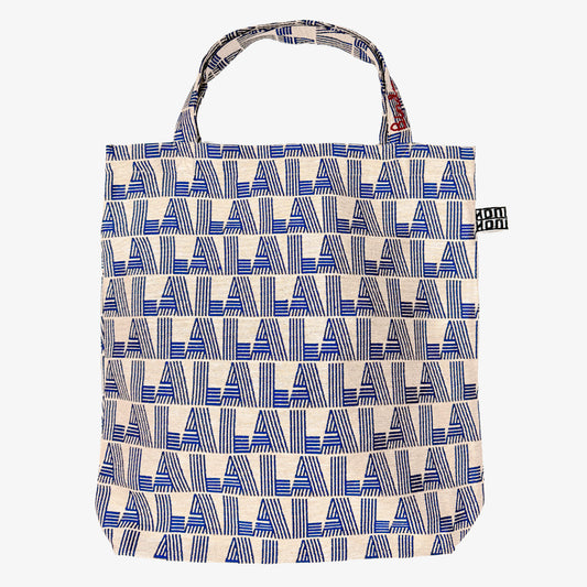 LA Stripe Jacquard Tote Bag Blue / BBB-2094LA-c1