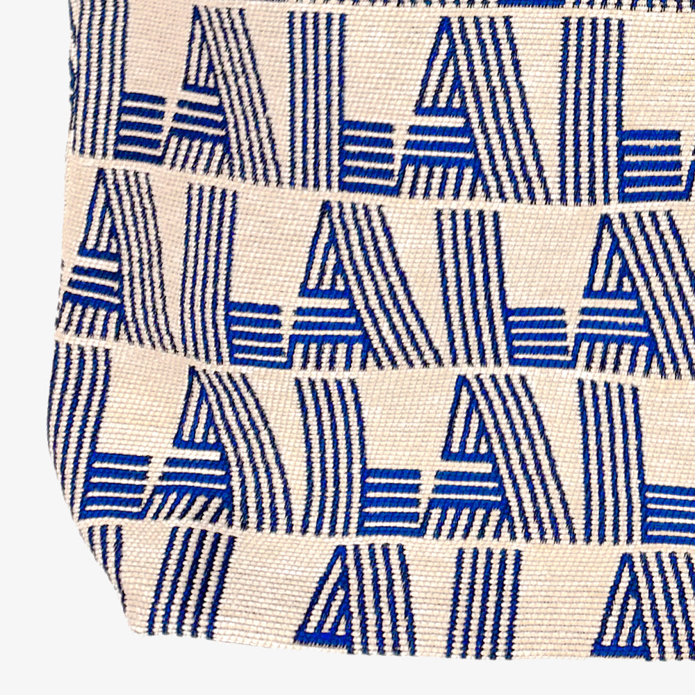 LA Stripe Jacquard Tote Bag Blue / BBB-2094LA-c1