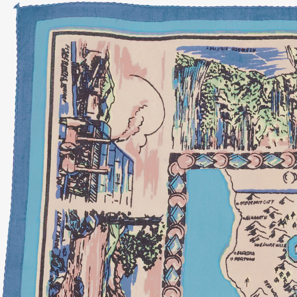 CA3 マップバンダナ Blue / BBB1312-CA3-c2