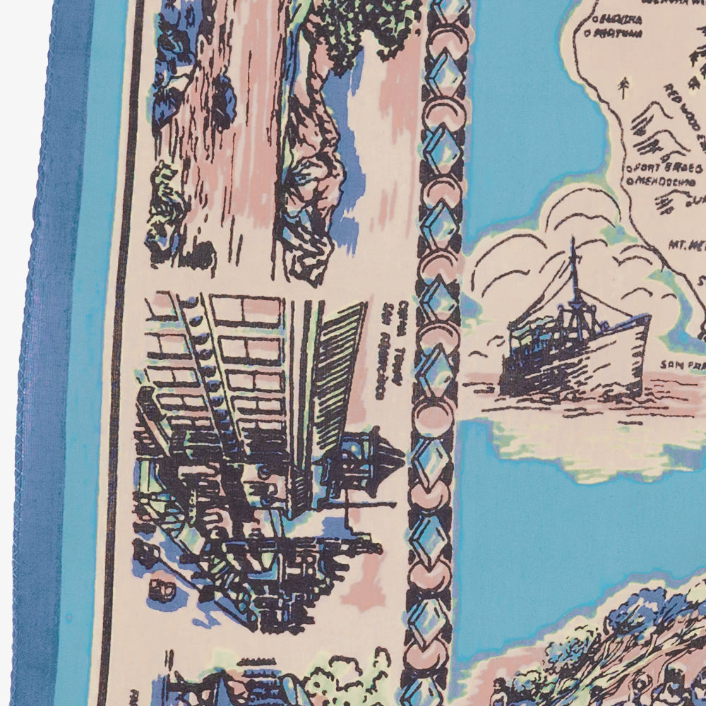 CA3 マップバンダナ Blue / BBB1312-CA3-c2