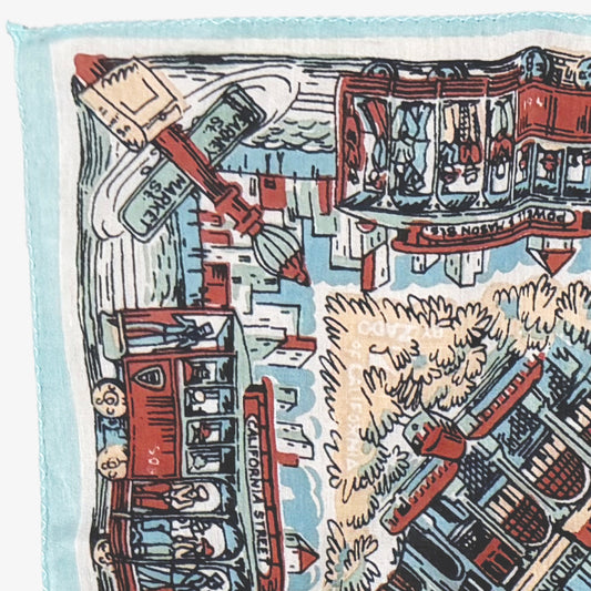 SF マップバンダナ Blue / BBB1312-SF-c3