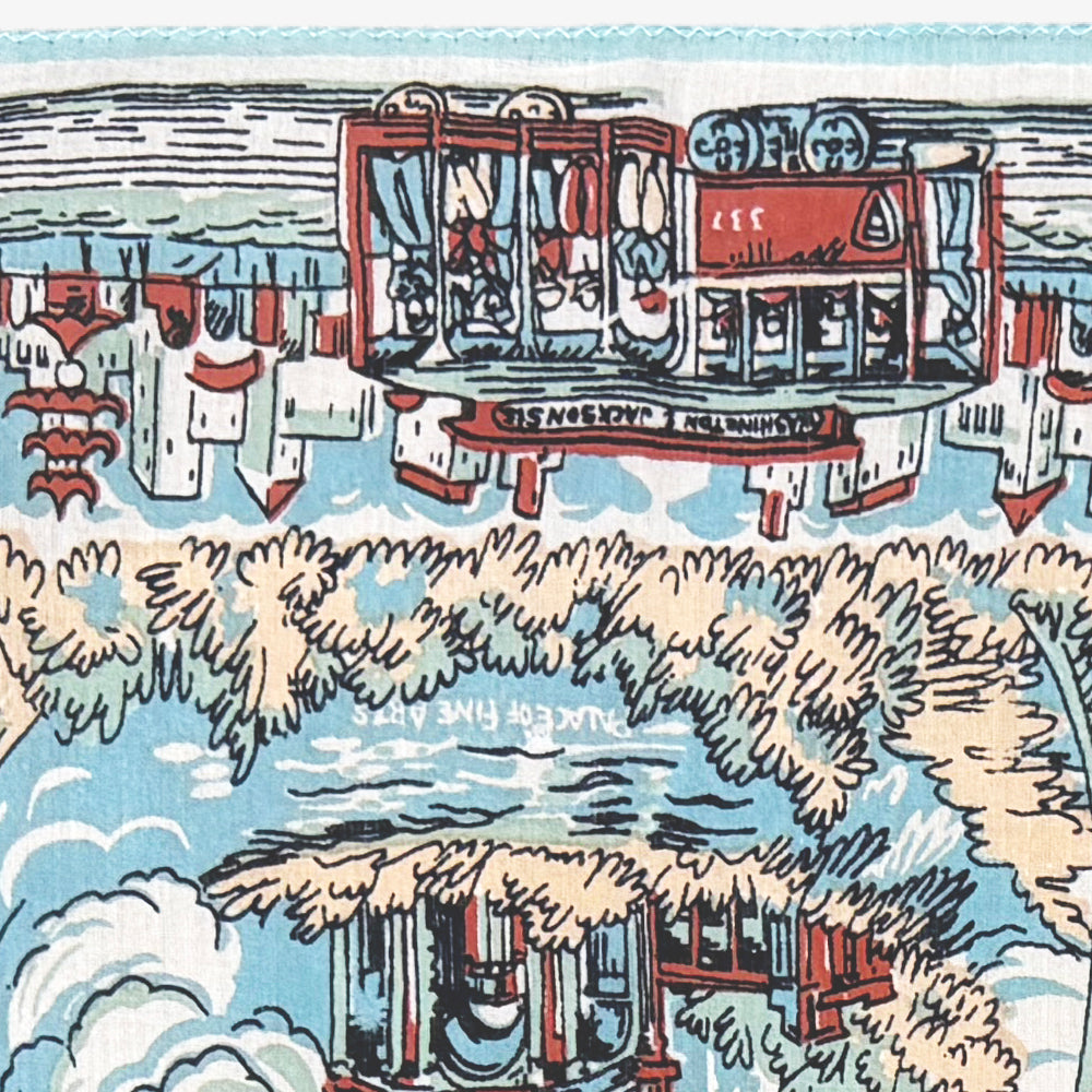 SF マップバンダナ Blue / BBB1312-SF-c3