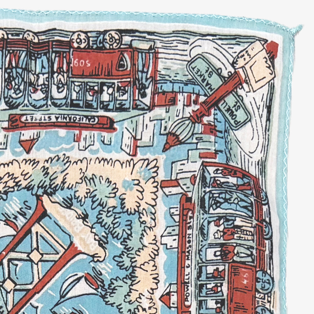 SF マップバンダナ Blue / BBB1312-SF-c3