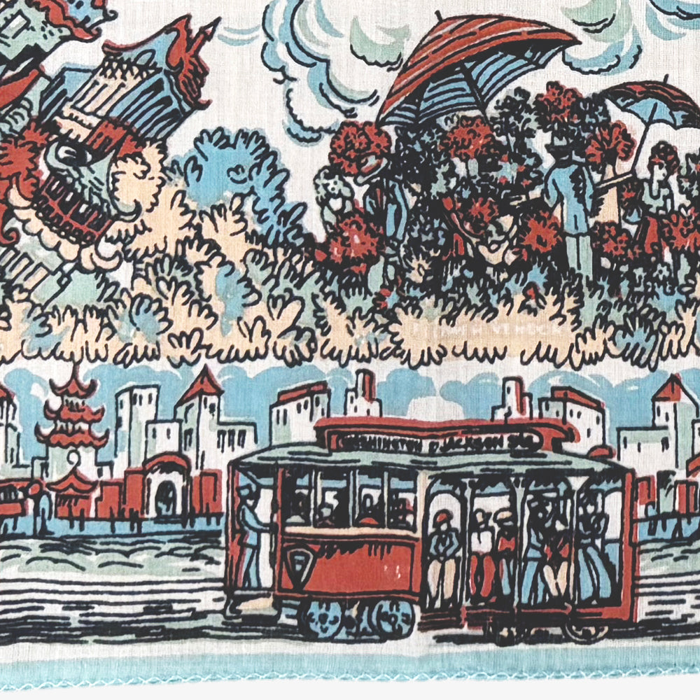 SF マップバンダナ Blue / BBB1312-SF-c3