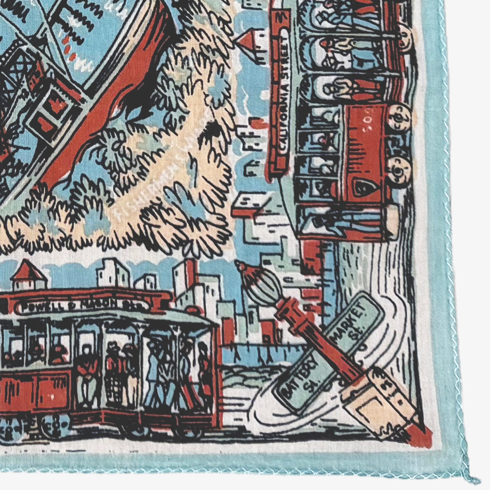 SF マップバンダナ Blue / BBB1312-SF-c3