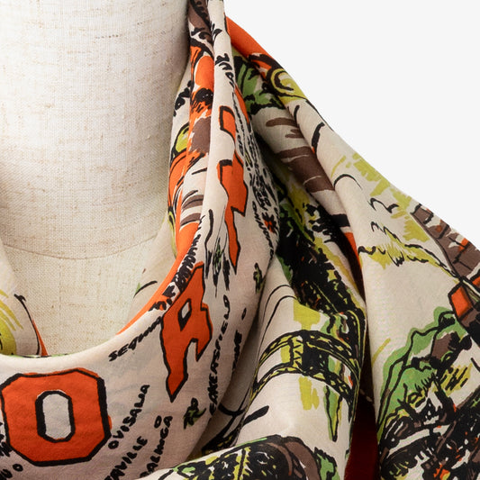 CA3 マップスカーフ Orange / BBB1313-CA3-c1