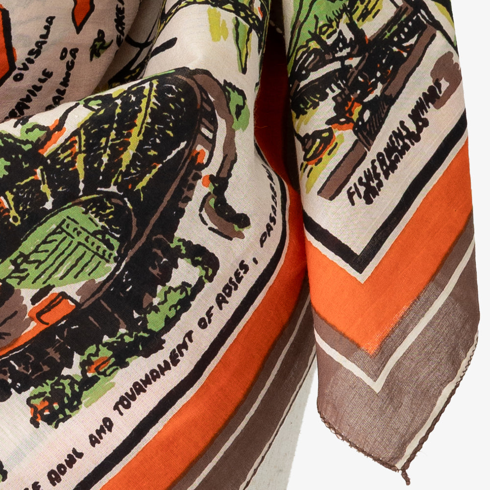 CA3 マップスカーフ Orange / BBB1313-CA3-c1