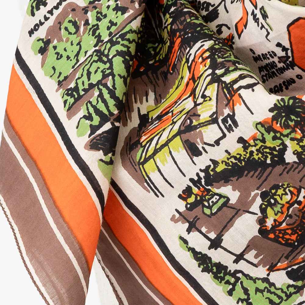 CA3 マップスカーフ Orange / BBB1313-CA3-c1