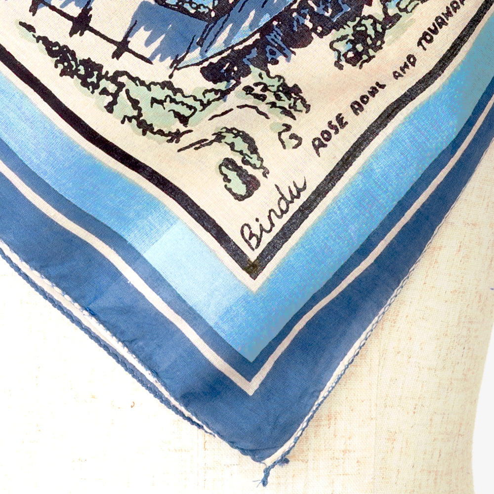 CA3 マップスカーフ Blue / BBB1313-CA3-c2